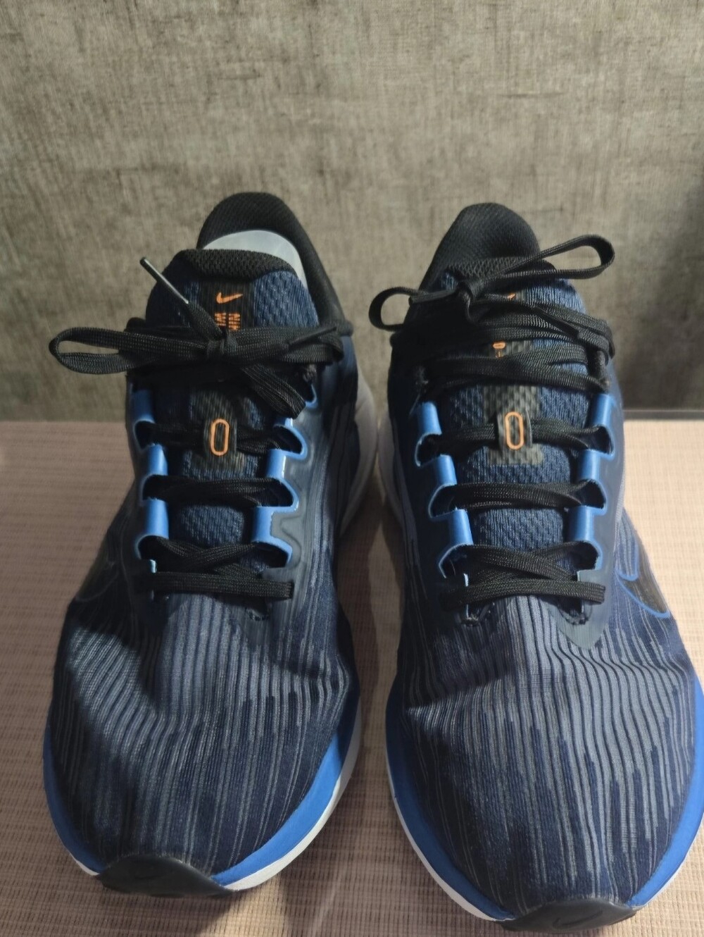 Men Nike Air Winflo 9 Running Training Shoes Obsidian/Blue DD6203-400 Size 11